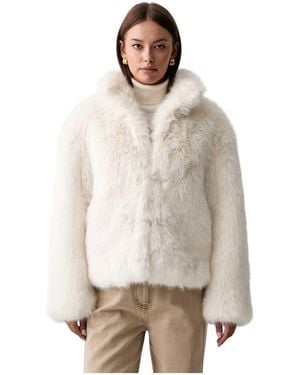 Silvian Heach Faux Fur & Shearling Jackets - Gris