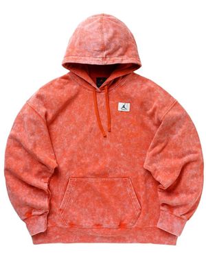 Nike Fitness ,Oranje ,Katoen Flight Washed Fleece Hoodie - Rood