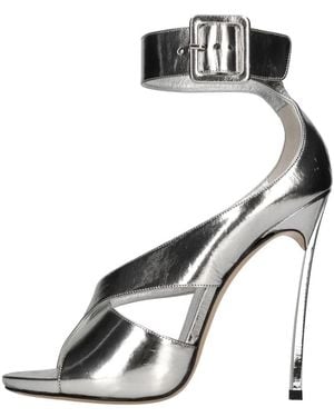 Casadei Leder Blade Sandalen - Schwarz