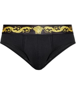 Versace Logo Briefs - Zwart