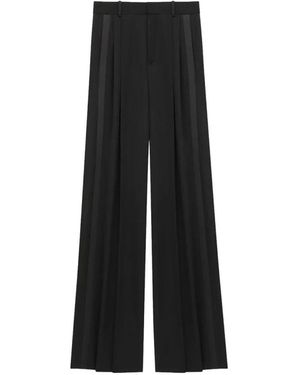 Saint Laurent Wide Trousers - Black