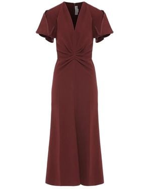 Victoria Beckham Midi Dresses - Red