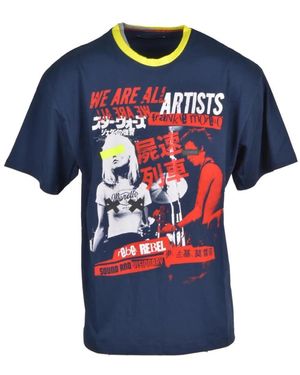 Frankie Morello T-Shirts - Blauw