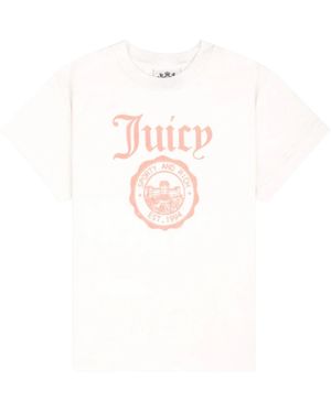 Juicy Couture Juicy Emblem Essentials T-Shirt - Roze