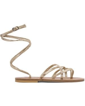 K. Jacques Flat Sandals - Métallisé