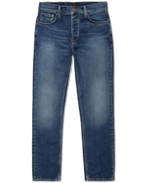Nudie Jeans Straight Jeans - Bleu