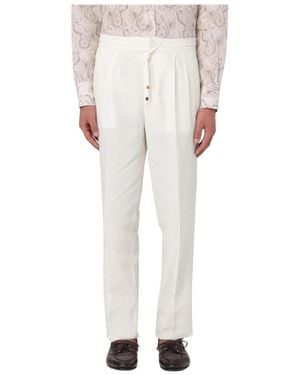 Brunello Cucinelli Slim-Fit Trousers - Bianco