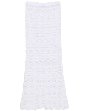D.exterior Maxi Skirts - Blanc