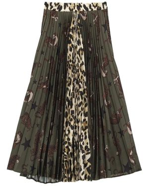 5 PROGRESS Midi Skirts - Noir