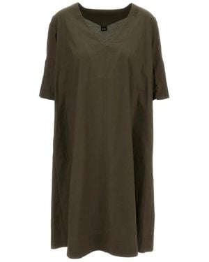 Fay Midikleid Mit V-Ausschnitt - Grün