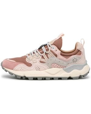 Flower Mountain Schoenen ,Veelkleurig ,Suède Yamano 3 Sneakers - Roze