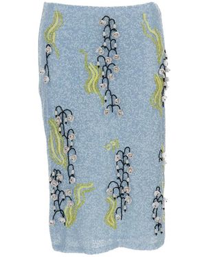 Des Phemmes Midi Skirts - Azul