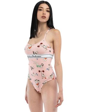 Moschino Tops ,Roze ,Katoen Fantasy Bodysuit