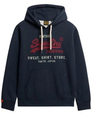 Superdry Hoodies - Azul