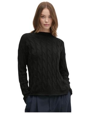 Benetton Round-Neck Knitwear - Noir