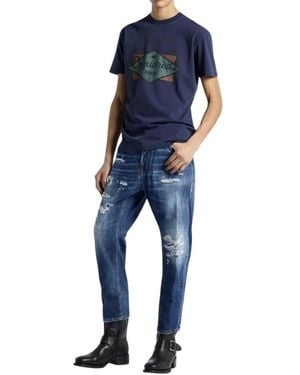 DSquared² Loose-Fit Jeans - Azul