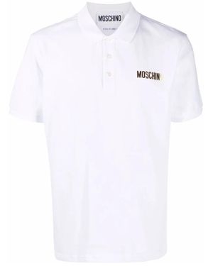 Moschino Tops ,Wit ,Katoen Polo Shirt