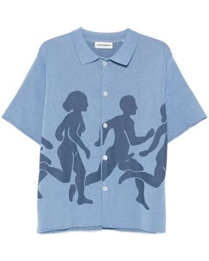 Carne Bollente Short Sleeve Shirts - Blu
