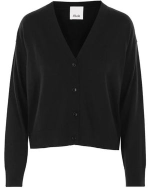 Allude Truien & Vesten ,Zwart ,Gezellige Turtleneck Sweater
