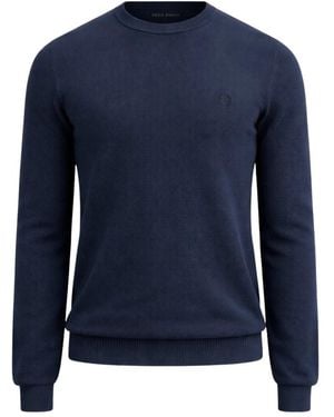 Fred Perry Round-Neck Knitwear - Blu