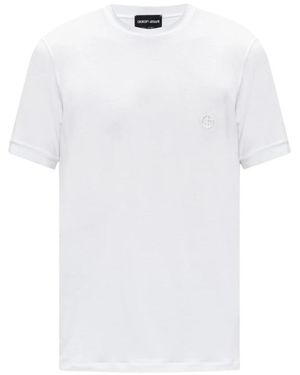Giorgio Armani T-shirt mit logo - Weiß