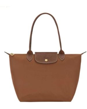 Longchamp Le Pliage Bolso De Hombro L - Braun