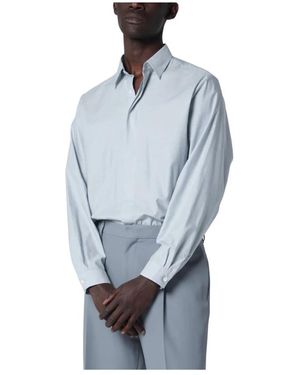 Lardini Overhemden ,Blauw ,Leer Camicia
