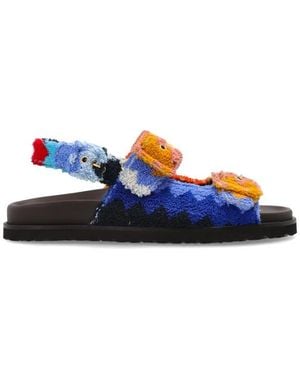 Missoni Flat Sandals - Azul