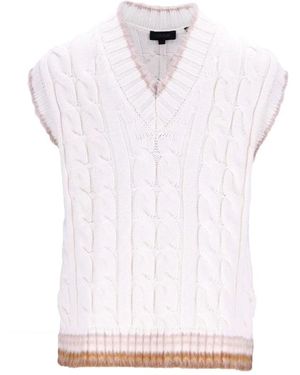Lacoste Truien & Vesten ,Wit ,Sleeveless Sweater Momo Flour