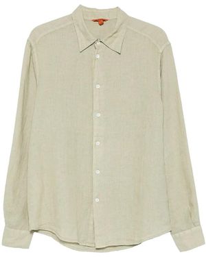 Barena Overhemden ,Groen ,Linnen Maridola Telino Shirt