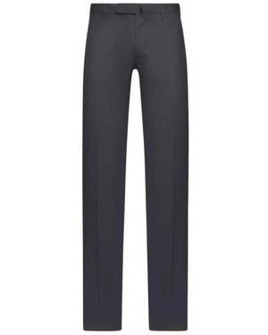 Incotex Tailored Cotton Broeken - Blauw