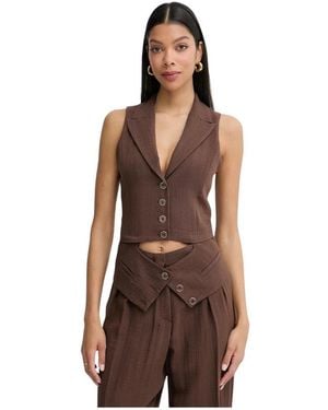 SIMONA CORSELLINI Vests - Marrón