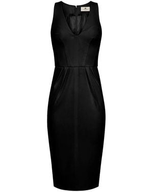 Elisabetta Franchi Midi Dresses - Black