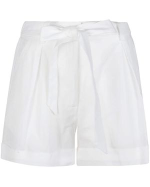 Pinko Korte Broeken ,Wit ,Katoen Primula Short
