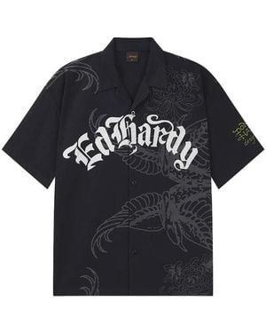 Ed Hardy Short Sleeve Shirts - Nero