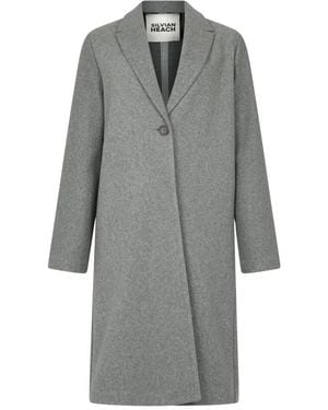 Silvian Heach Single-Breasted Coats - Grigio