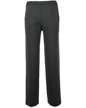 Max Mara Broeken ,Grijs ,Wol Straight Broeken