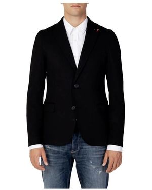 MULISH Schwarzer button-up blazer herbst/winter