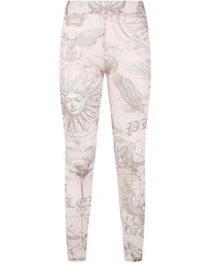 Philipp Plein Leggings - Natural
