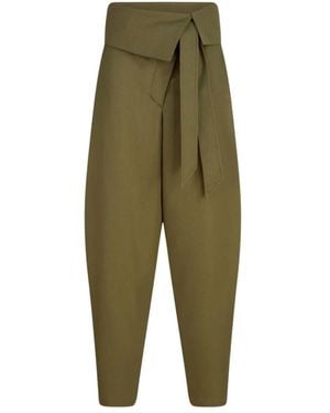The Attico Tapered Trousers - Green