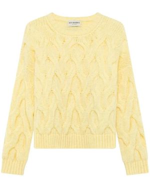Roy Rogers Round-Neck Knitwear - Yellow