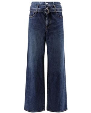 Sacai Wide Jeans - Blue