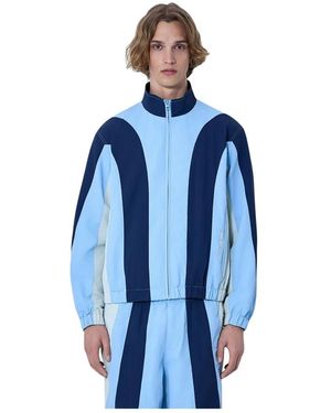 AWAKE NY Jassen ,Blauw ,Nylon Pusherman Track Jacket