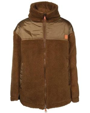 Weekend by Maxmara Faux Fur & Shearling Jackets - Brown