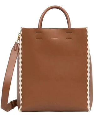 Nanushka Compass Tote - Braun