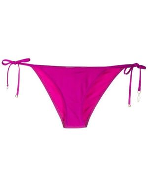 Stella McCartney Lila bikini mit seitlichen bändern