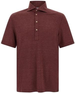 Brunello Cucinelli Polo Shirts - Rojo