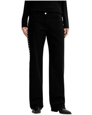IRO Thess Gerades Jeans - Schwarz