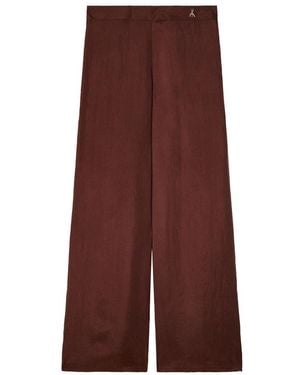 Patrizia Pepe Wide Trousers - Brown