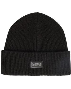 Barbour Sweeper Legacy Mütze Schal Geschenkset - Schwarz